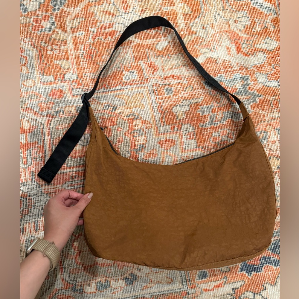 Baggu large nylon crescent bag - brown